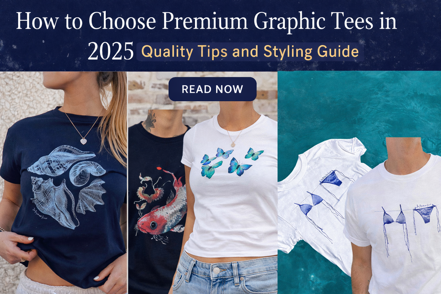 diverse models wearing premium graphic print tees and hoodies for 2025 style