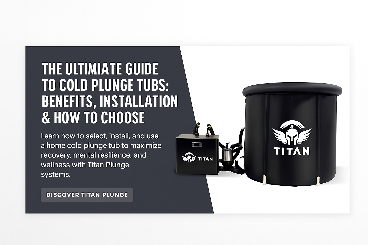 Home cold plunge tub with chiller for fitness and recovery ?>